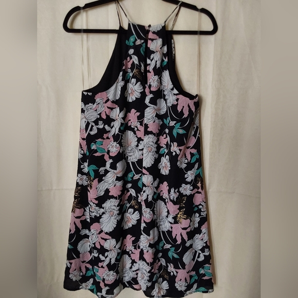 Everly Dress, Juliette Floral Foil Shift Sleeveless Dress, Size Medium - Picture 7 of 11